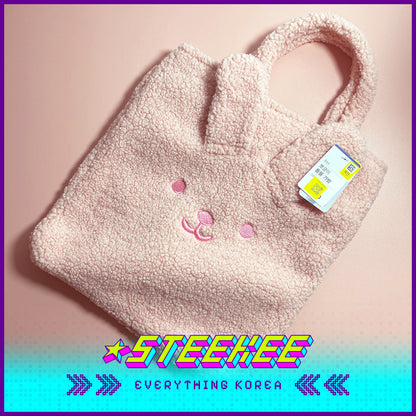 Daiso Cute Plush Fluffy Animal Shoulder Bag by Steekee Korea 3068
