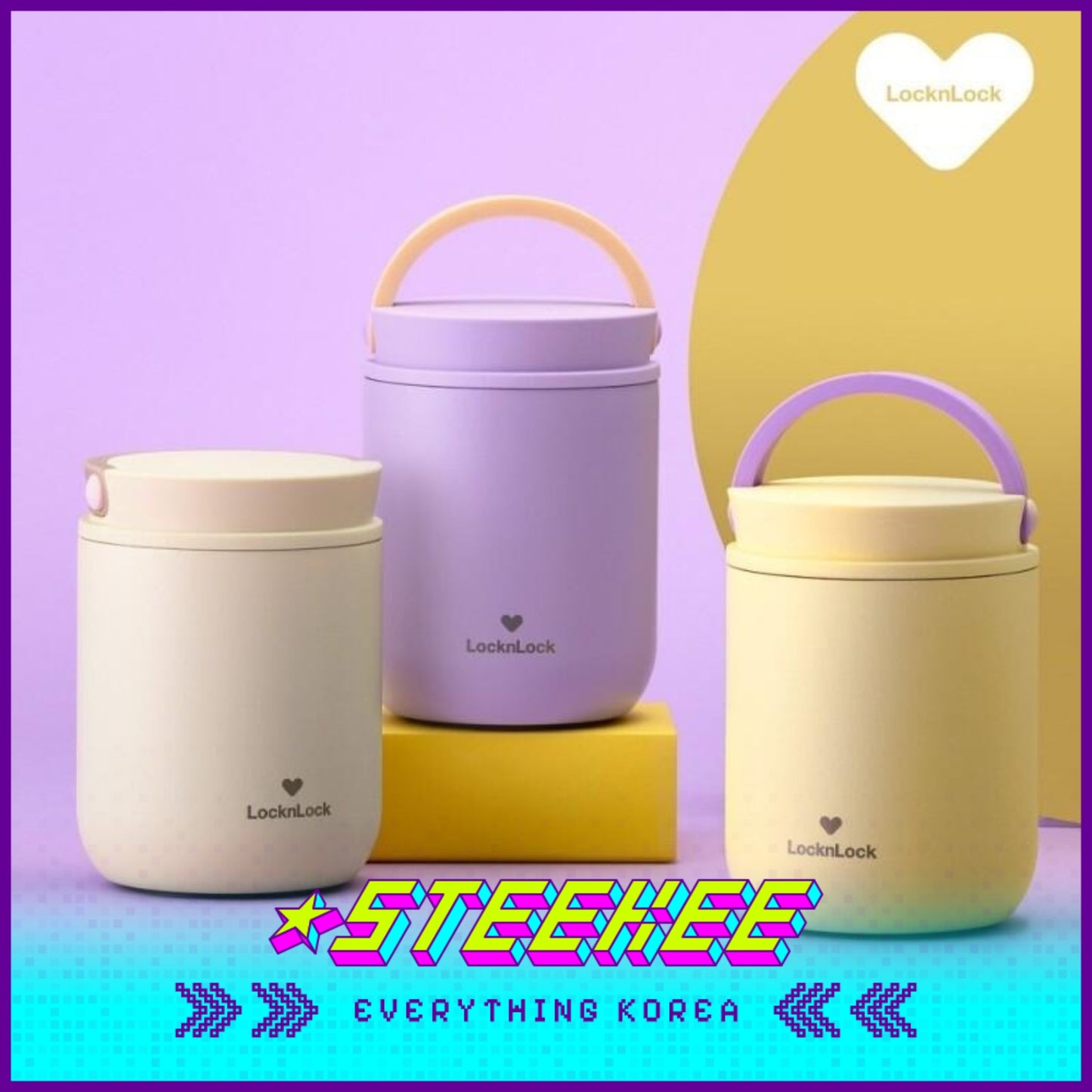 LocknLock Little Luv Food Jar 300ml LHC8045S by Steekee Korea 4535