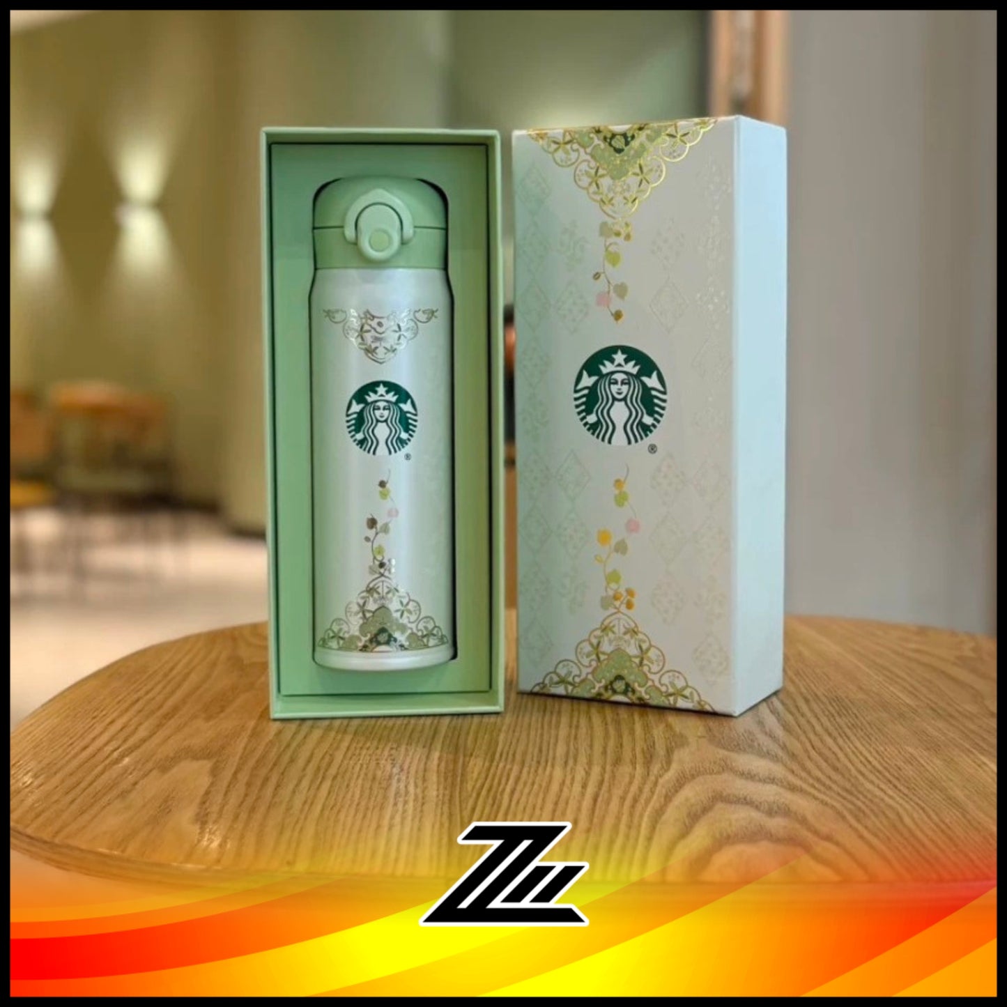 Starbucks China 2026 Spring Botanical Blessings SS Thermos Tumbler 500ml - Stainless Steel Bottle with Lid