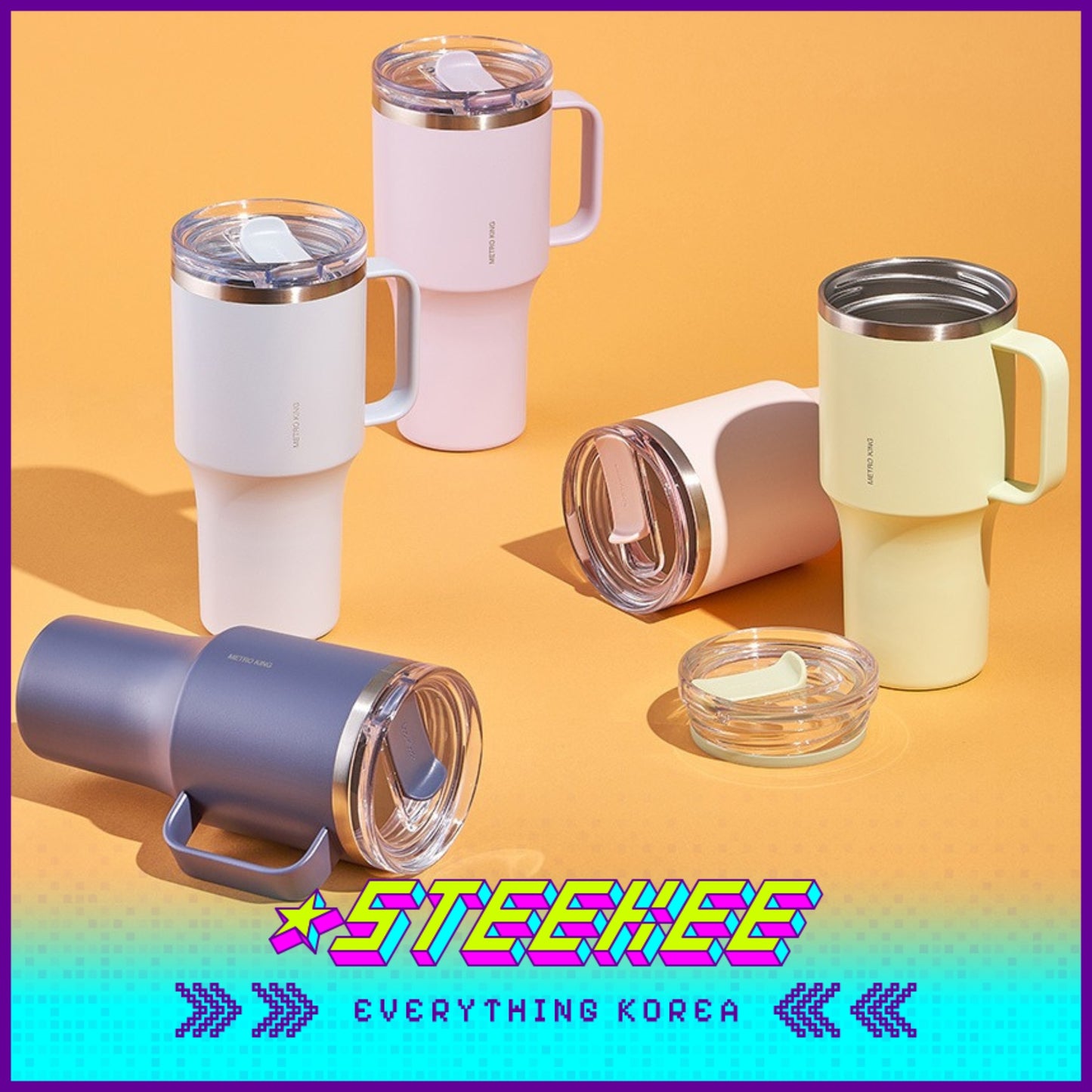 LocknLock New Metro King Tumbler 820ml LHC4390 by Steekee Korea 4520