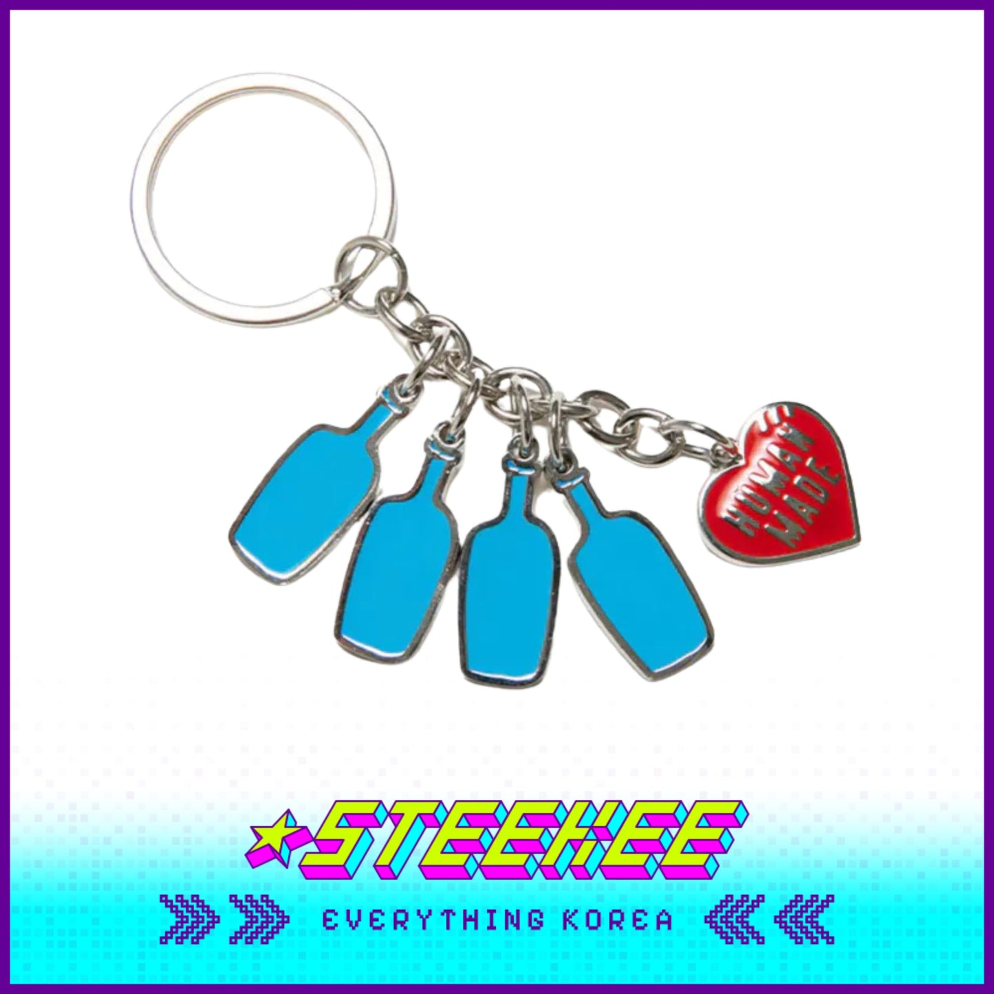 BLUE BOTTLE COFFEE X HUMAN MADE Key Chain by Steekee Korea 2406