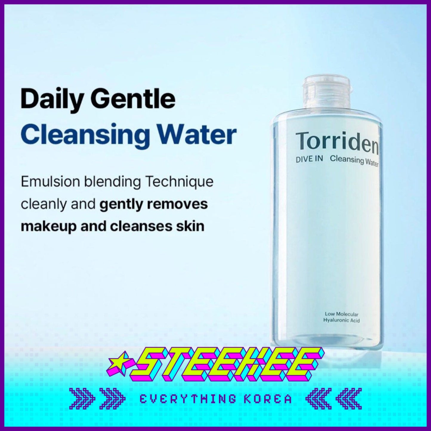 Torriden Dive-In Low Molecular Hyaluronic Acid Cleansing Water 400ml by Steekee Korea 2440