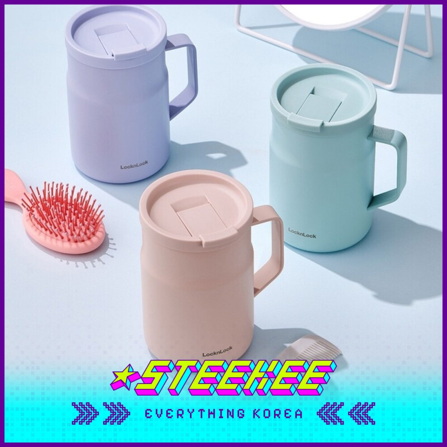 LocknLock Metro Sealed Mug Tumbler 475ml LHC4263 by Steekee Korea 4531
