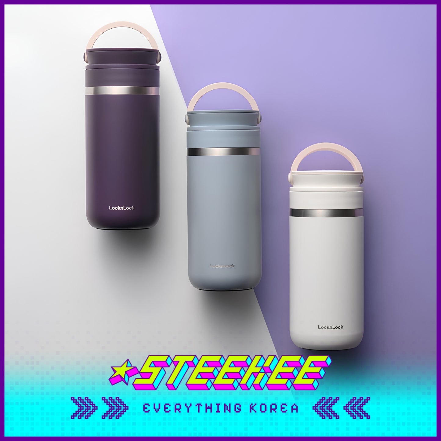 LocknLock Metro Two Way Tumbler 355ml LHC4273 by Steekee Korea 4529