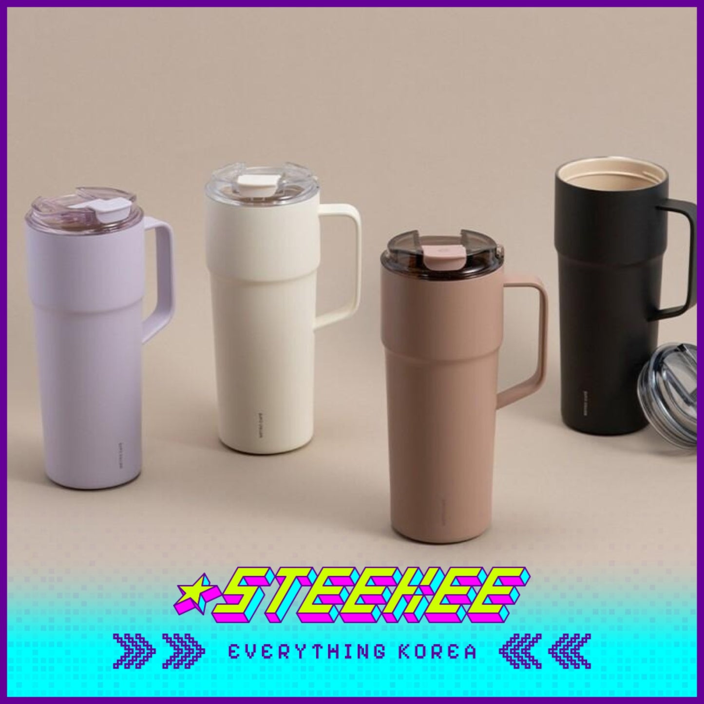 LocknLock Metro Café Ceramic Tumbler 750ml LHC4418 by Steekee Korea 4524