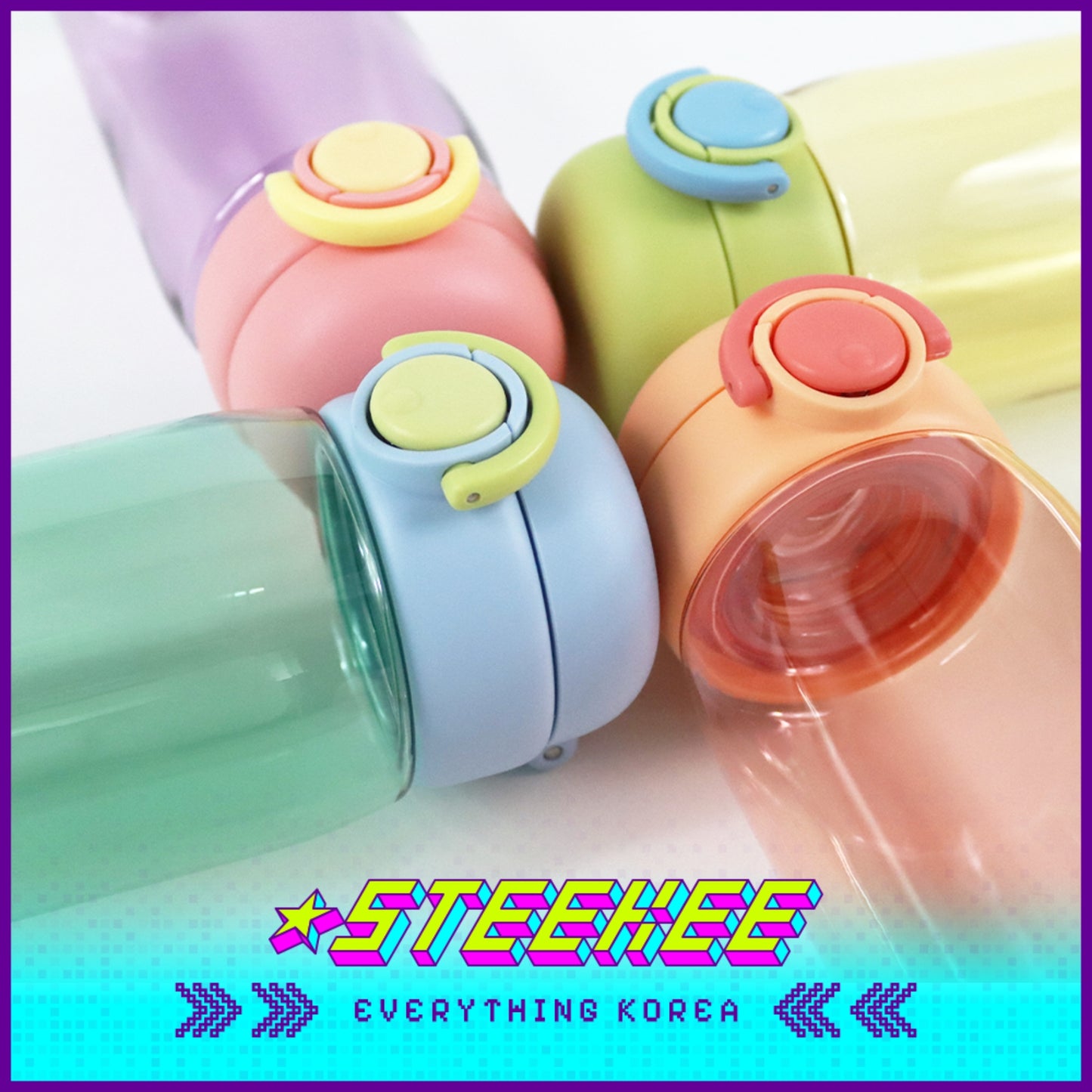 LocknLock School Fit Switch Cap Bottle 520ml ABF884 by Steekee Korea 4538