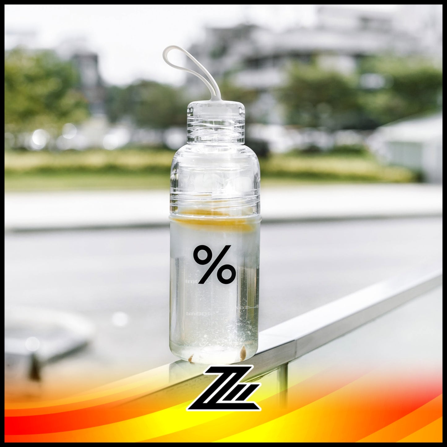 Arabica % 16oz 480ml Clear Tumbler Water Bottle