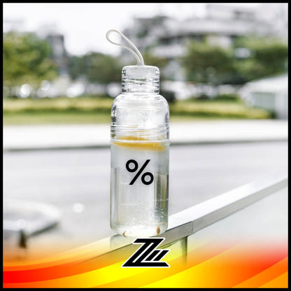 Arabica % 16oz 480ml Clear Tumbler Water Bottle