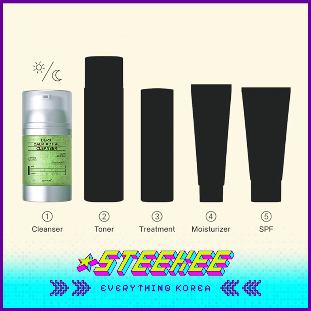 Oganacell DERX Calm Active Soothing Facial Cleanser 120ml by Steekee Korea 4000