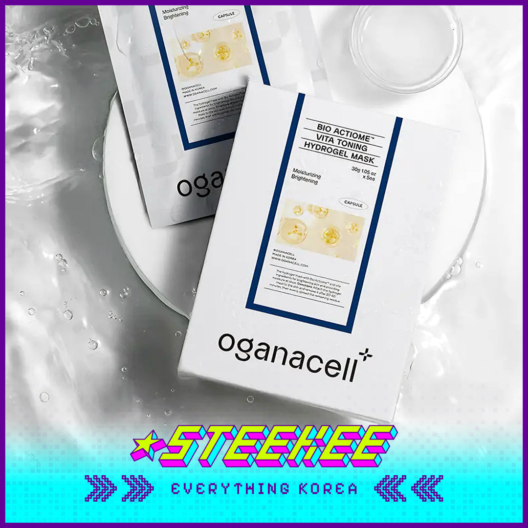 Oganacell Bio Actiome Vita Toning Hydrogel Whitening Mask by Steekee Korea 4001