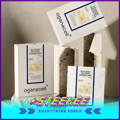 Oganacell Bio Actiome Vita Toning Hydrogel Whitening Mask by Steekee Korea 4001