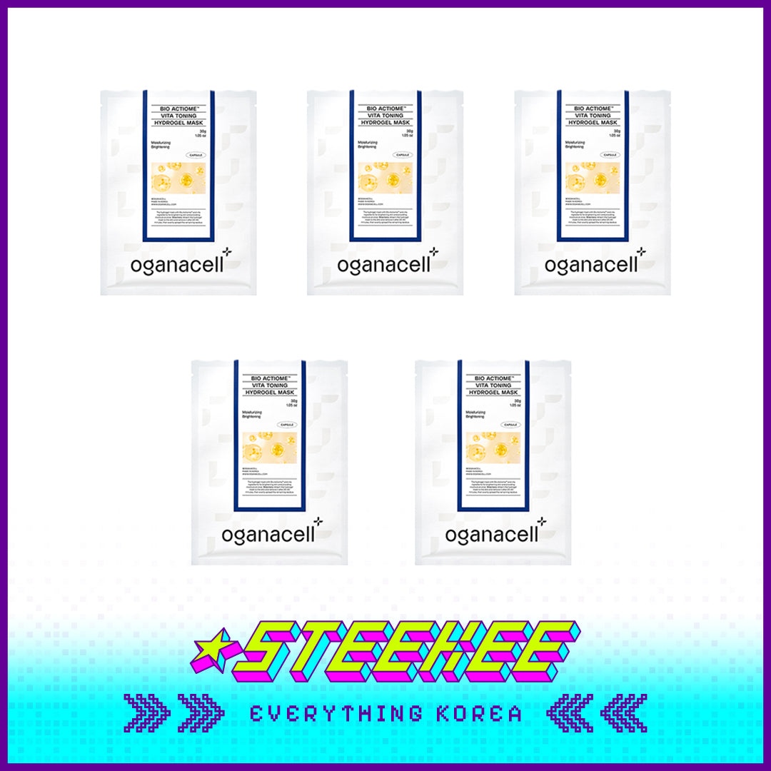 Oganacell Bio Actiome Vita Toning Hydrogel Whitening Mask by Steekee Korea 4001