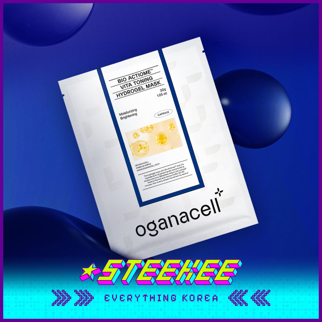 Oganacell Bio Actiome Vita Toning Hydrogel Whitening Mask by Steekee Korea 4001