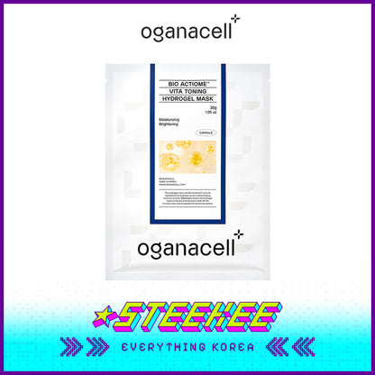 Oganacell Bio Actiome Vita Toning Hydrogel Whitening Mask by Steekee Korea 4001