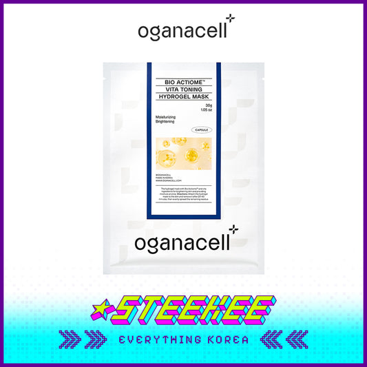 Oganacell Bio Actiome Vita Toning Hydrogel Whitening Mask by Steekee Korea 4001