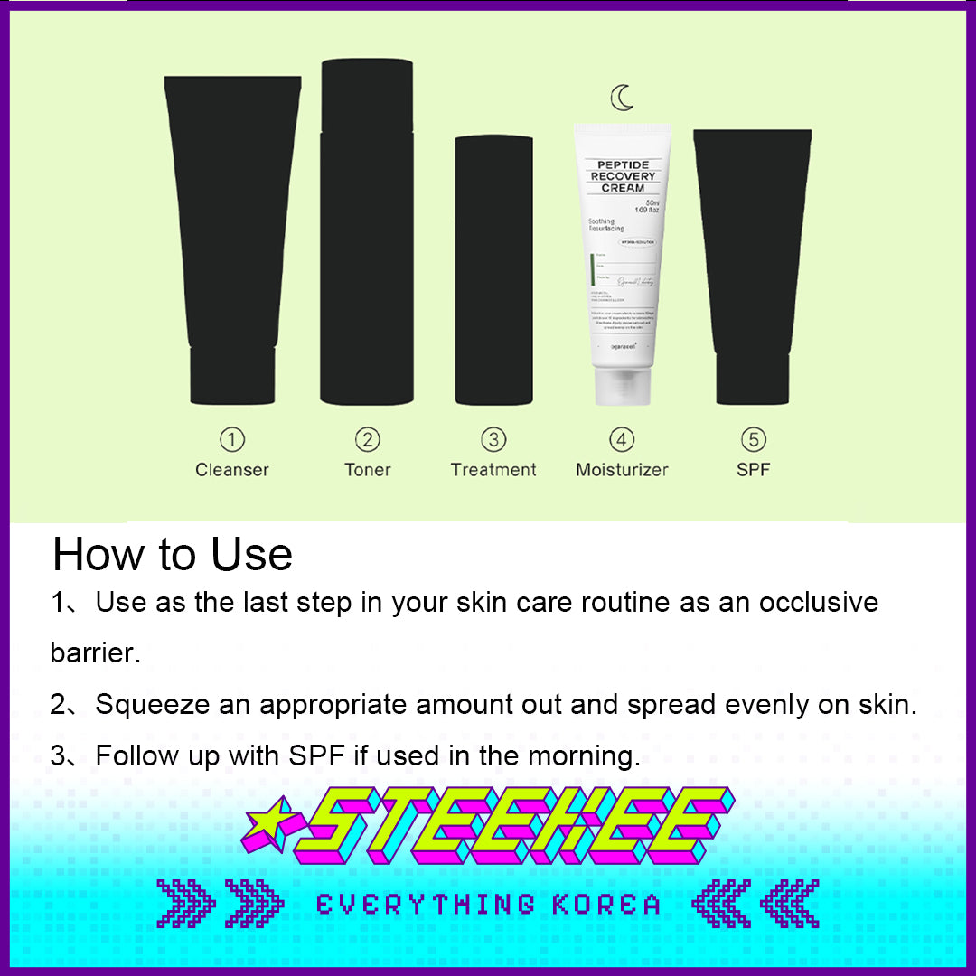 Oganacell Peptide Recovery Cream 50ml for Sensitive Skin by Steekee Korea 4008