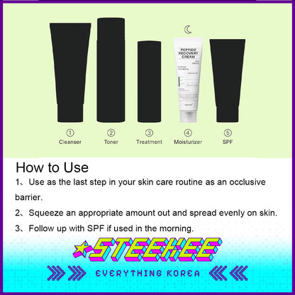 Oganacell Peptide Recovery Cream 50ml for Sensitive Skin by Steekee Korea 4008