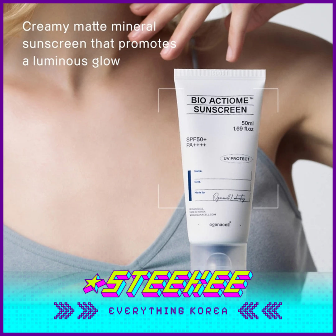 Oganacell Bio Actiome Sunscreen UV Sunblock Sun Cream SPF 50+PA++++ 50ml by Steekee Korea 4012