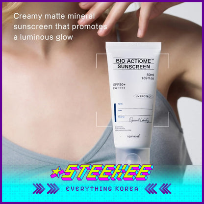 Oganacell Bio Actiome Sunscreen UV Sunblock Sun Cream SPF 50+PA++++ 50ml by Steekee Korea 4012