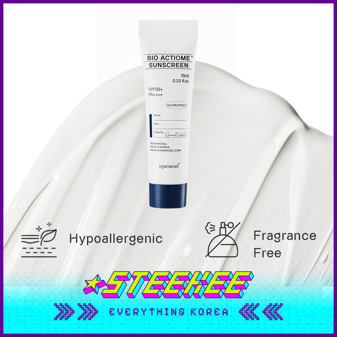 Oganacell Bio Actiome Sunscreen UV Sunblock Sun Cream SPF 50+PA++++ 10ml Travel Size Sample by Steekee Korea 4013