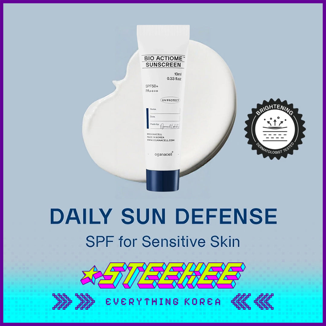 Oganacell Bio Actiome Sunscreen UV Sunblock Sun Cream SPF 50+PA++++ 10ml Travel Size Sample by Steekee Korea 4013