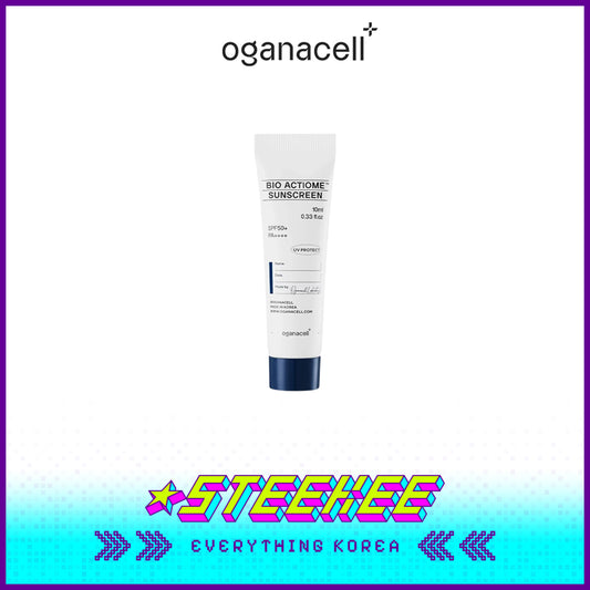 Oganacell Bio Actiome Sunscreen UV Sunblock Sun Cream SPF 50+PA++++ 10ml Travel Size Sample by Steekee Korea 4013