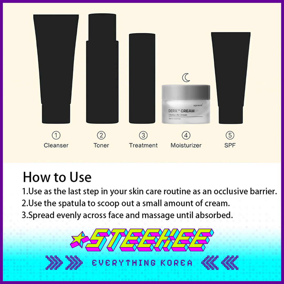 Oganacell DERX Premium Wrinkle Care Anti Aging Cream 10ml Travel Size Sample by Steekee Korea 4016