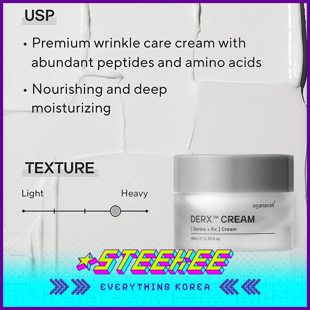 Oganacell DERX Premium Wrinkle Care Anti Aging Cream 10ml Travel Size Sample by Steekee Korea 4016