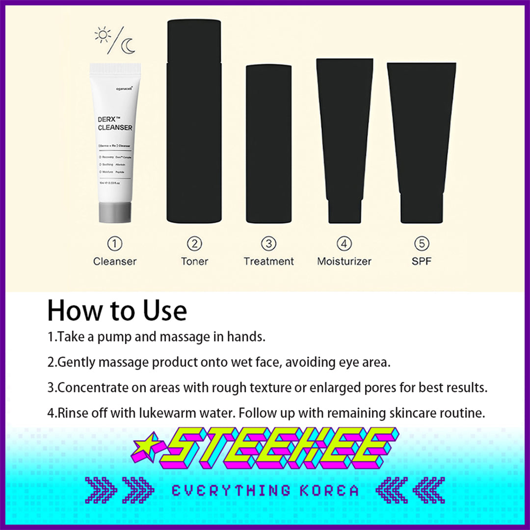 Oganacell DERX Exfoliating Cleansing Walnut Cleanser 10ml Travel Size Sample by Steekee Korea 4019