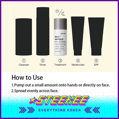 Oganacell DERX Premium Wrinkle Care Anti Aging Ampoule 10ml Travel Size Sample by Steekee Korea 4020