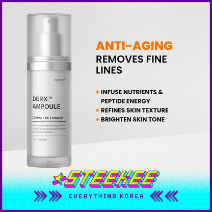 Oganacell DERX Premium Wrinkle Care Anti Aging Ampoule 30ml by Steekee Korea 4021