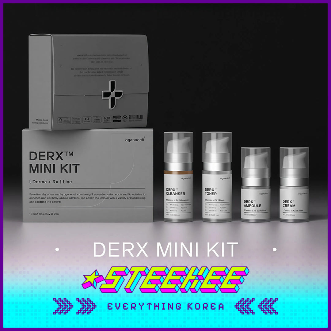 Oganacell DERX Anti Aging Mini Kit Sample Cleanser Toner Ampoule Cream by Steekee Korea 4025