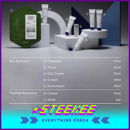 Oganacell Trial Kit Sample Cleanser Toner Cream Gel Cream Sunscreen Recovery Cream Recovery Mask by Steekee Korea 4026