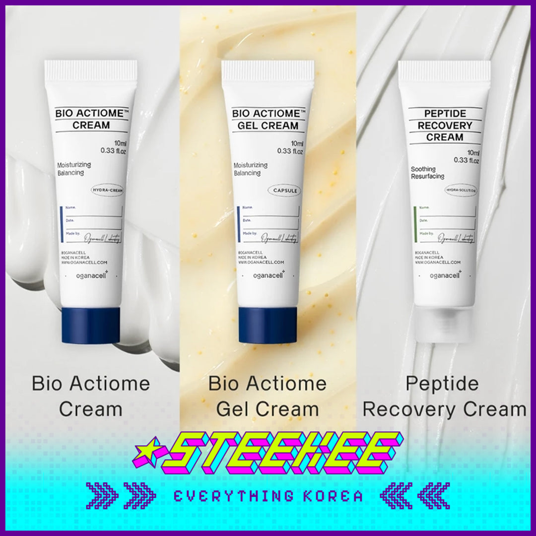 Oganacell Trial Kit Sample Cleanser Toner Cream Gel Cream Sunscreen Recovery Cream Recovery Mask by Steekee Korea 4026