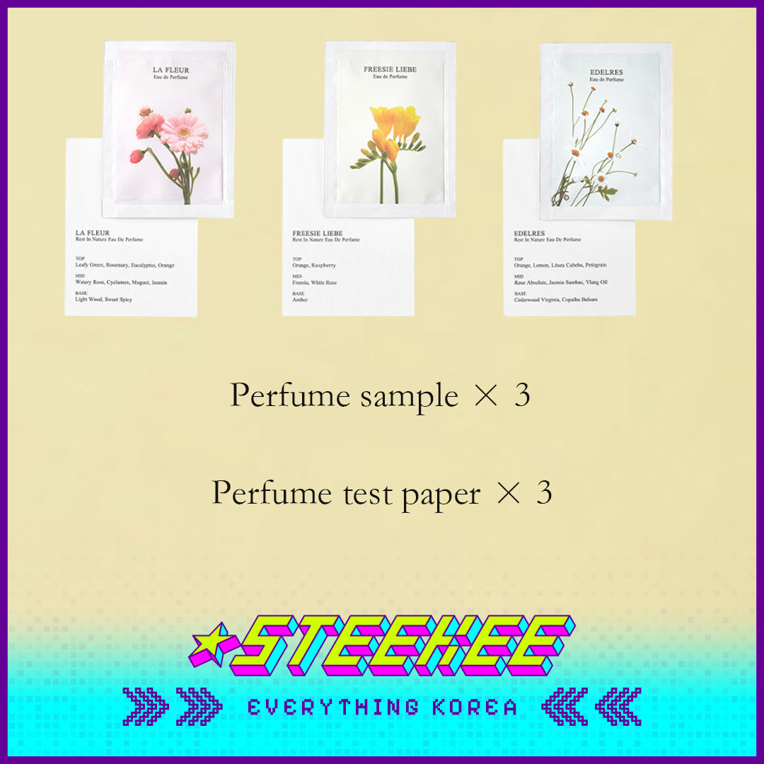 Rest in Nature Perfume Sample Kit 1ml Set of 3 by Steekee Korea 4030