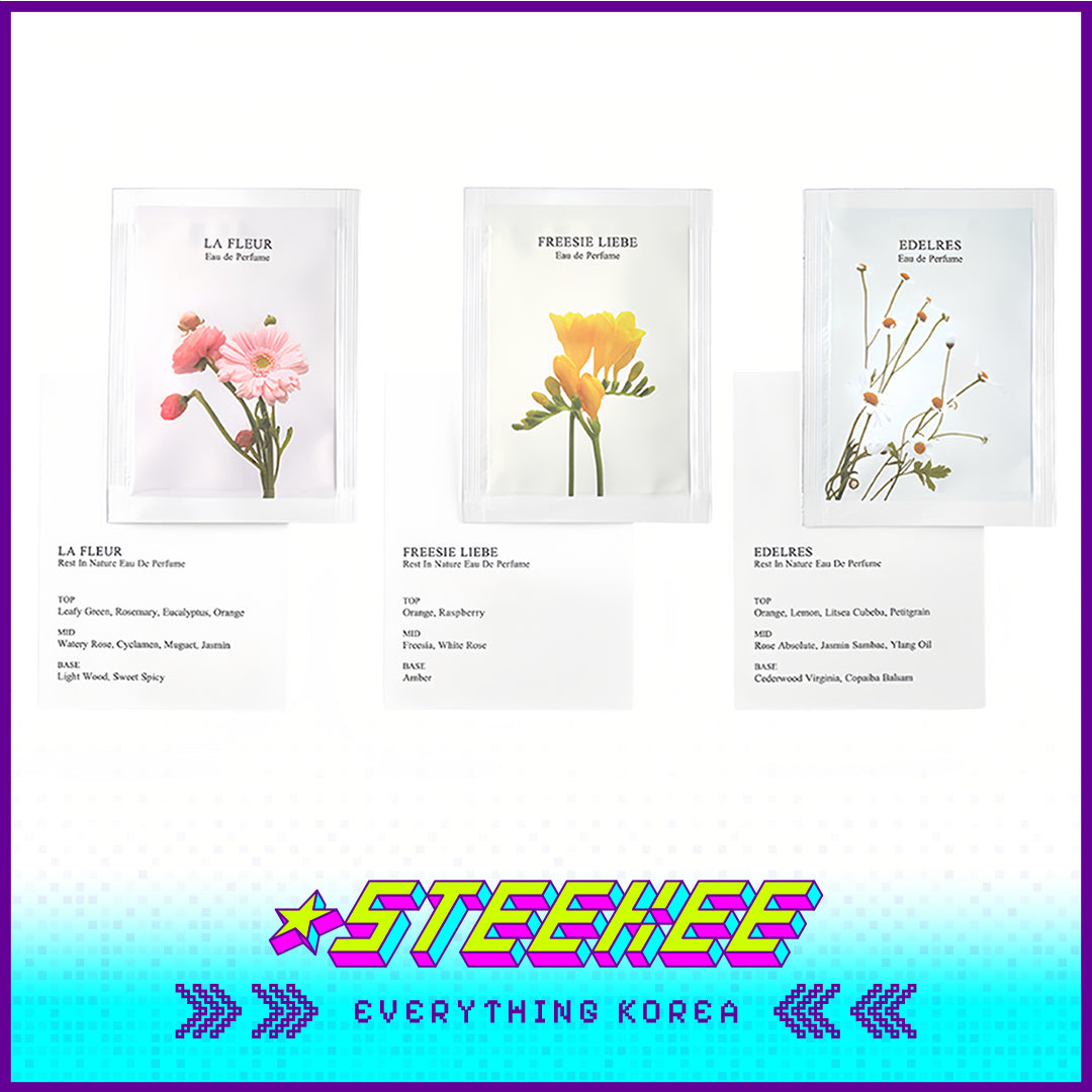 Rest in Nature Perfume Sample Kit 1ml Set of 3 by Steekee Korea 4030
