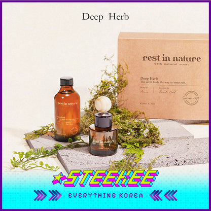 Rest in Nature Car and Indoor Aromatherapy Diffuser Set 120ml by Steekee Korea 4033