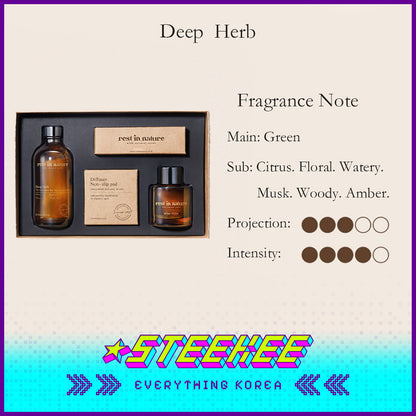 Rest in Nature Car and Indoor Aromatherapy Diffuser Set 120ml by Steekee Korea 4033
