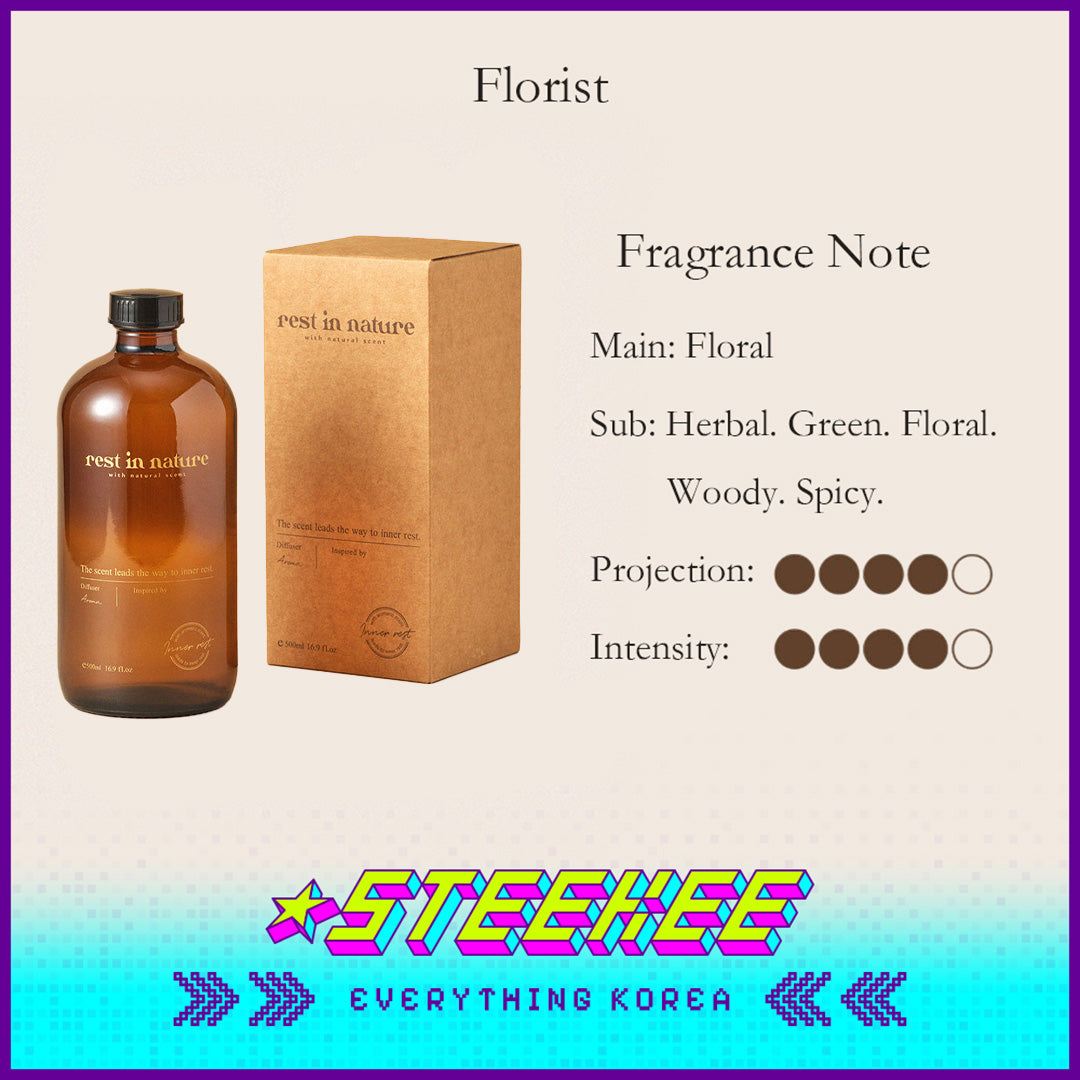 Rest in Nature Aromatherapy Diffuser Refill 500ml by Steekee Korea 4035