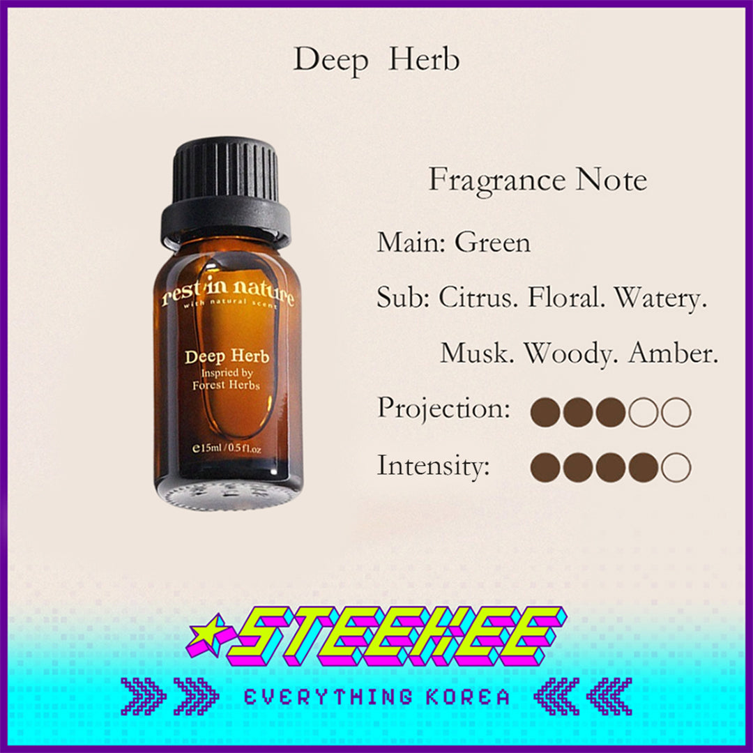 Rest in Nature Aromatherapy Diffuser Oil 15ml by Steekee Korea 4038