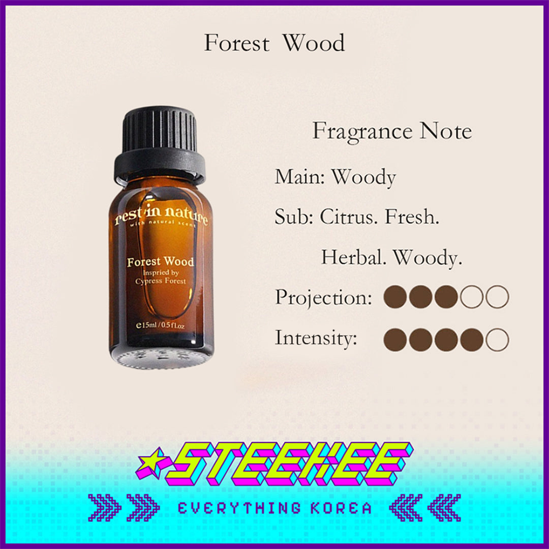 Rest in Nature Aromatherapy Diffuser Oil 15ml by Steekee Korea 4038
