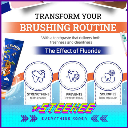 ETT HOJAKDO Deep Cleaning Fluoride Anti Cavity Toothpaste 100g by Steekee Korea 4042