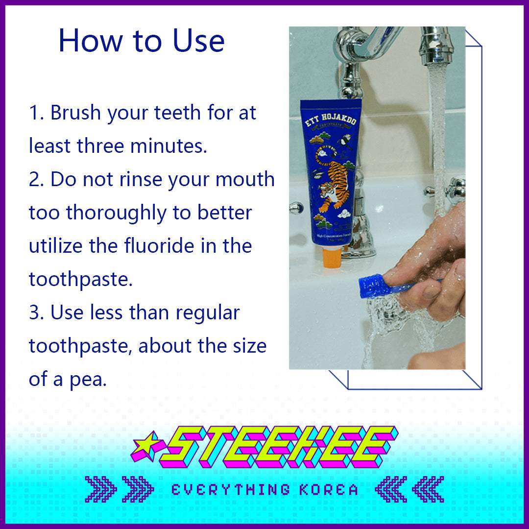 ETT HOJAKDO Deep Cleaning Fluoride Anti Cavity Toothpaste 100g by Steekee Korea 4042