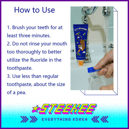 ETT HOJAKDO Deep Cleaning Fluoride Anti Cavity Toothpaste 100g by Steekee Korea 4042