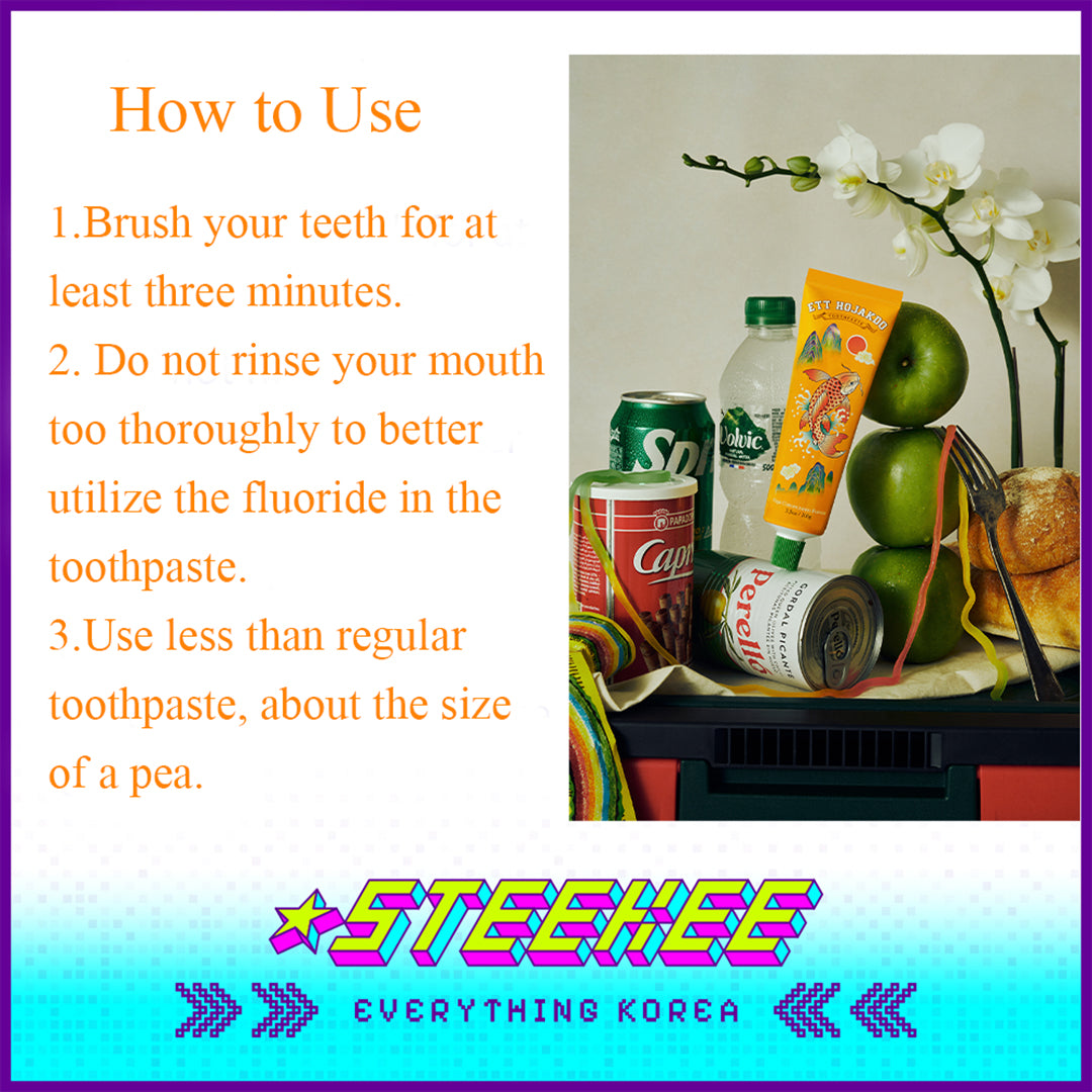 ETT HOJAKDO Anti Sensitive Fluoride Anti Cavity Fresh Breath Toothpaste 100g by Steekee Korea 4044