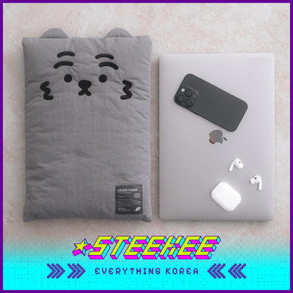 MUZIK TIGER Black Tiger Slim Laptop Tablet Protective Bag Computer Soft Case iPad Pouch by Steekee Korea 4049