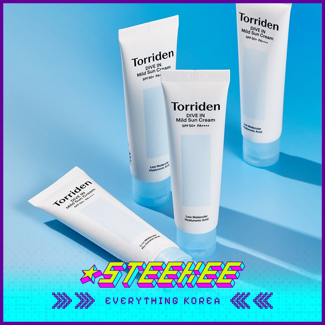 Torriden DIVE IN Mild Sun Cream SPF 50+ PA++++ Moisturizing Hyaluronic Acid Sunscreen 60ml by Steekee Korea 4079