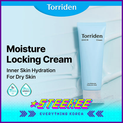 Torriden DIVE IN Low Molecular Hyaluronic Acid Deep Moisturizing Cream 80ml by Steekee Korea 4080