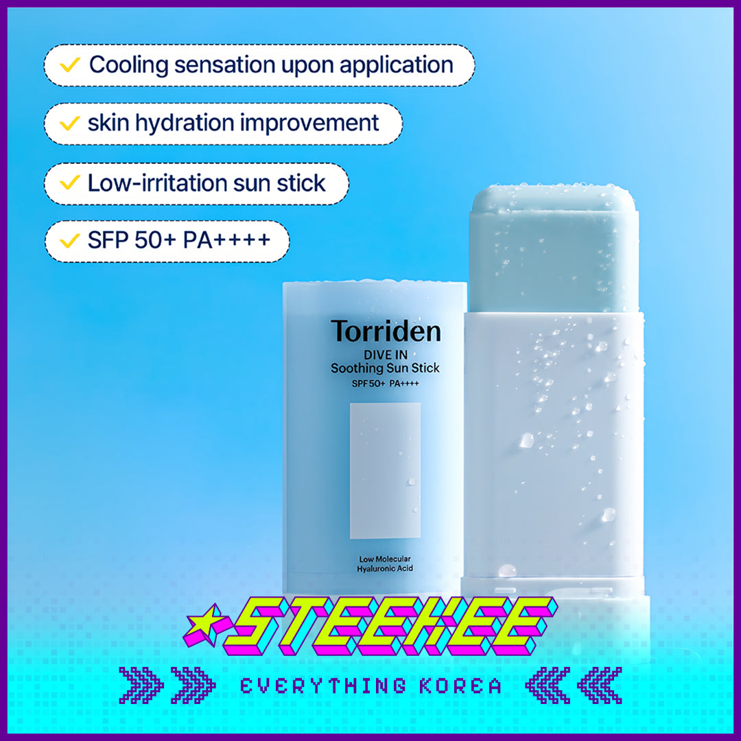 Torriden DIVE IN Moisturizing Soothing Sun Stick Sunscreen SPF 50+ PA++++ 19g by Steekee Korea 4082