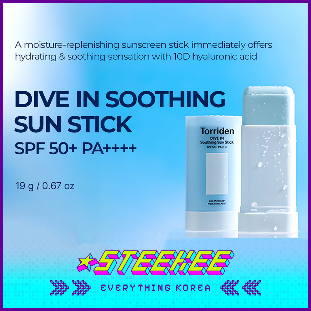Torriden DIVE IN Moisturizing Soothing Sun Stick Sunscreen SPF 50+ PA++++ 19g by Steekee Korea 4082